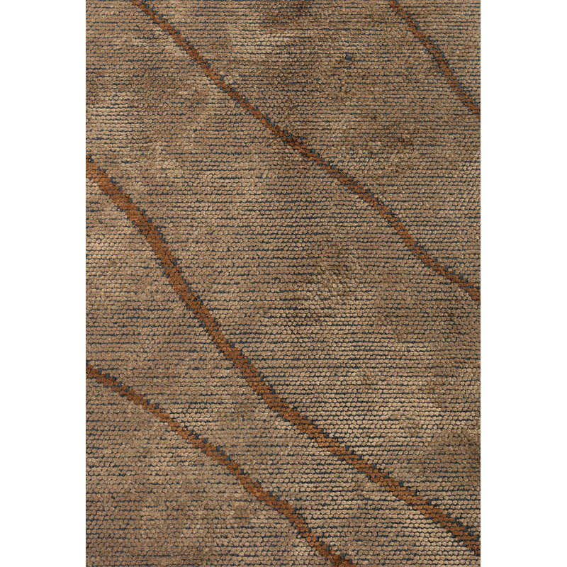Rapture Abstract Area Rug in Brown, Rectangle 7'10" x 11'2"