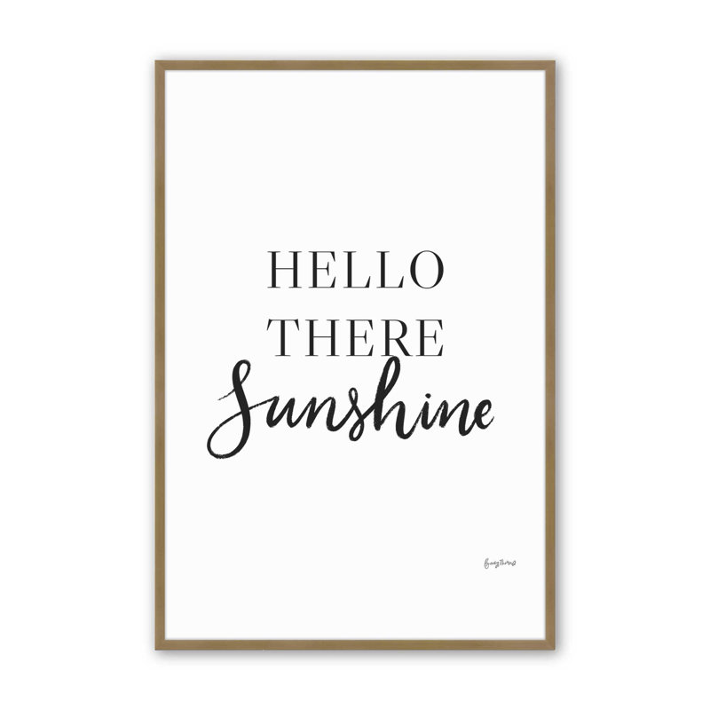" Bright Beginnings " Print, Brushed Gold, 21.25" H x 17.25" W