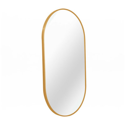 Metal Oval Mirror