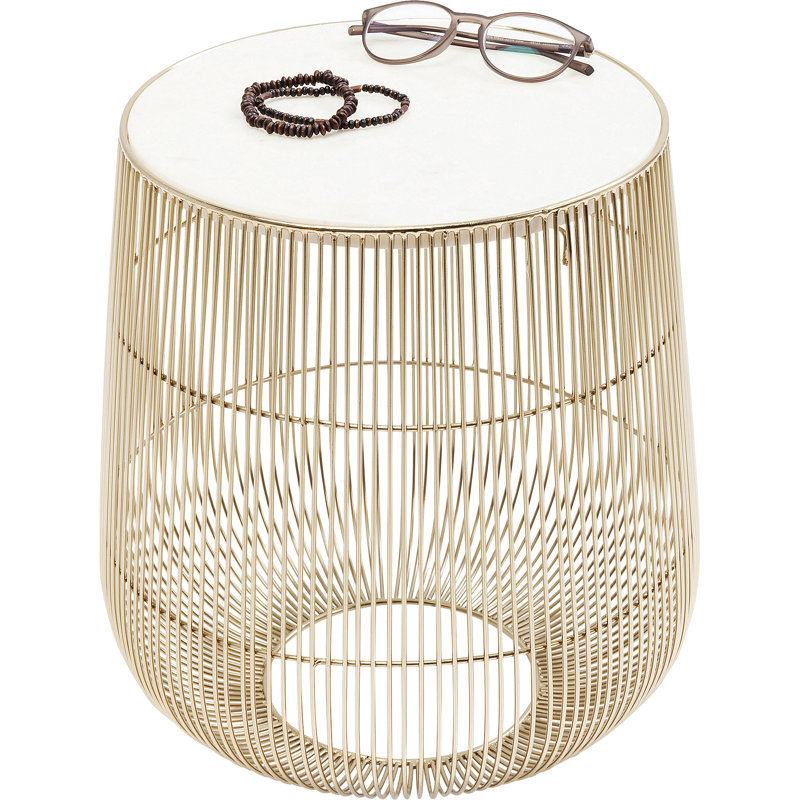 Beam Side Table, Gold