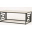 Acelee 120cm Coffee Table for Living Room Furniture, Wood and Metal Centre Table-1159105687