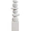 Sculpture Torix en béton crème-238117043