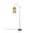 Stylish Floor Lamp with Metal Body, Antiquation Finish, 63.0 Inches Tall | Replica Bamboo Cap (7.9 x 7.9 Inches) | E27 Socket, Max 60W | CE Certified | Perfect for Living Room, Bedroom, & Modern Decor
