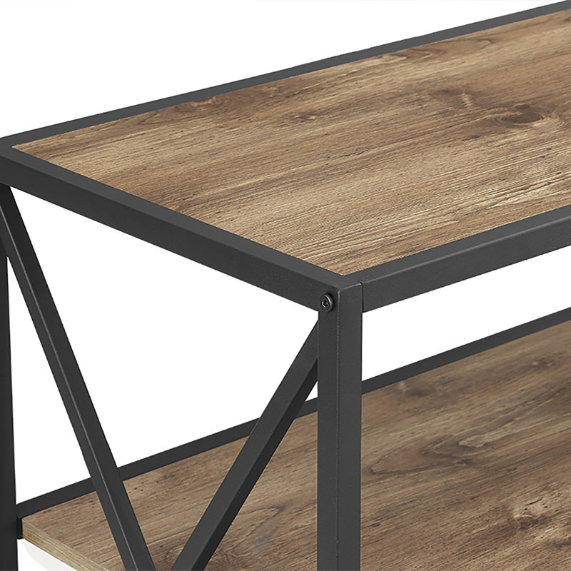 Bremer 100cm W Steel Standard Bookcase, Barnwood