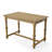 Rustic Brown 54" x 32" x 36" Bar Table with Built-In Storage and Seating for Four-345809333