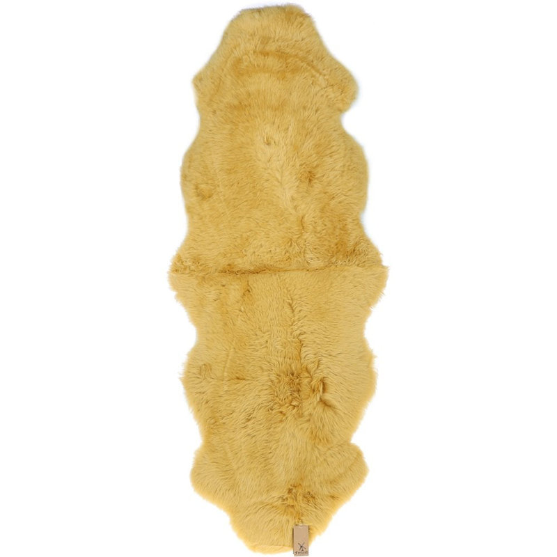 Double Australian Sheepskin Rug Ochre