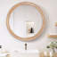 Miroir mural rond 27,5 po pour meuble-lavabo