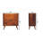 Solid Wood Bera Chest, 3 Drawers, Brown