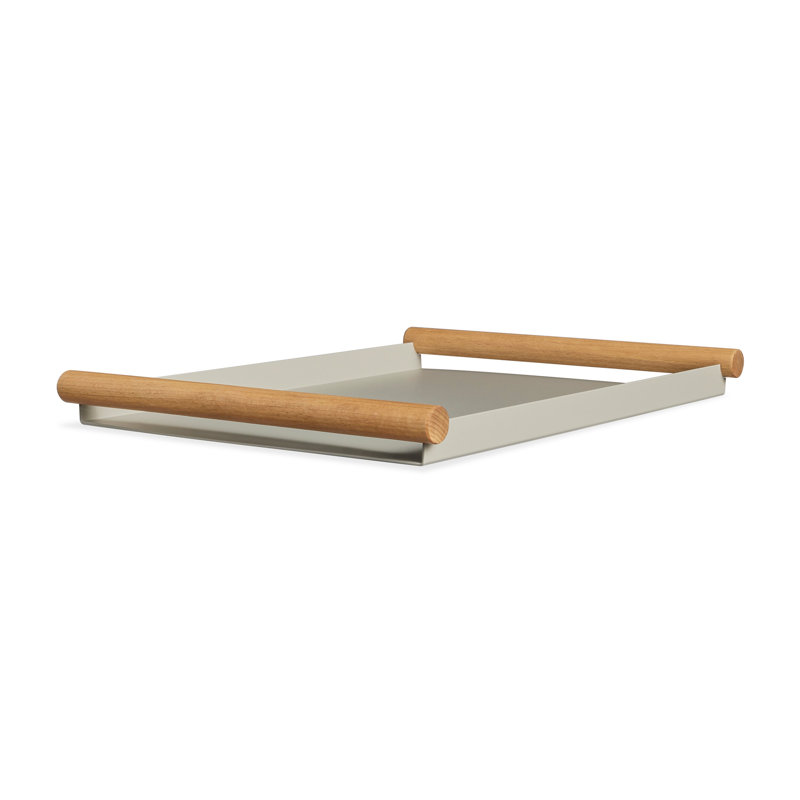 Estate Decorative Tray, Putty/Beech
