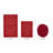 Branston Premium 100% Cotton 1990 GSM 3-Piece Tufted Chevron Bath Rug Set with Non-Slip Spray Latex Backing, OEKO-TEX® Certified, Super Absorbent & Machine Washable, Red-1287486994-1287486998