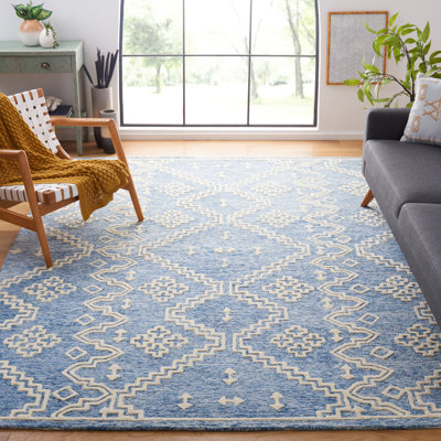 Tapis en laine touffeté à la main Abbey-Louise