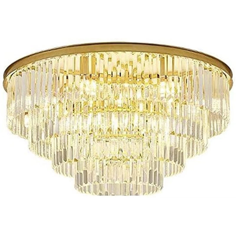 Crystal Dimmable LED Globe Chandelier, 15.7" H x 23.6" W x 23.6" D