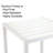 Betty Outdoor Bar Table for 4 – Modern White Patio Pub Table with Powder-Coated Aluminum Frame & Poly Resin Slat Top – Contemporary Balcony, Poolside & Outdoor Dining Table - White Bar Table