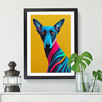 Greyhound Crayon - Wall Art