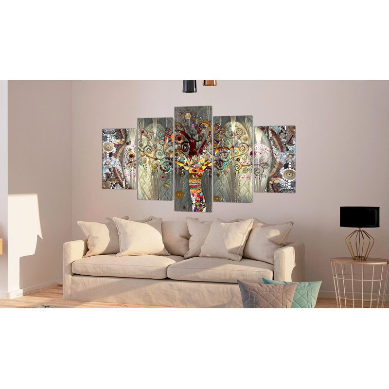 " Tree Of Life " 5 - Pieces, 40" H x 80" W x 1" D