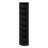 Lancaer Corner Shelf, 8-Tier Corner Book Shelf, Storage Shelves, Display Rack, Bookshelf, for Organization and Storage, Living Room, Home Office, Espresso-1913240000