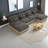 Spacious Modular Sofas, 131.5 Inch Chenille Leopard Modern Home Lounge