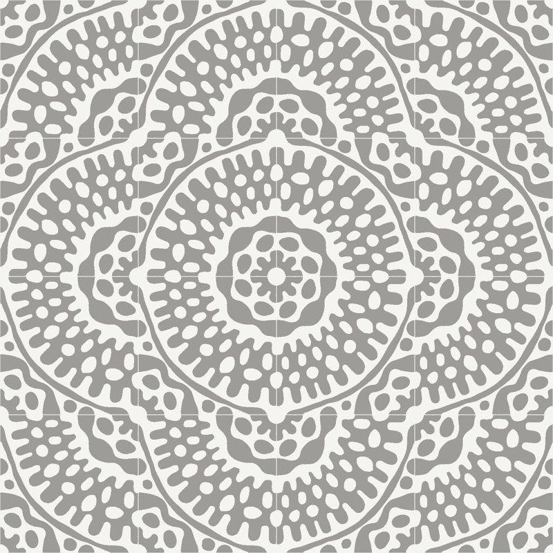Sonora 8" x 8" Cement Patterned/Concrete Look Wall & Floor Tile, Thistle