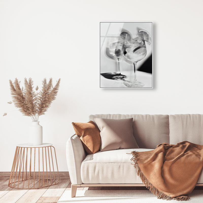 Phantom Pour Print, 31"H x 25"W, White Floater Frame