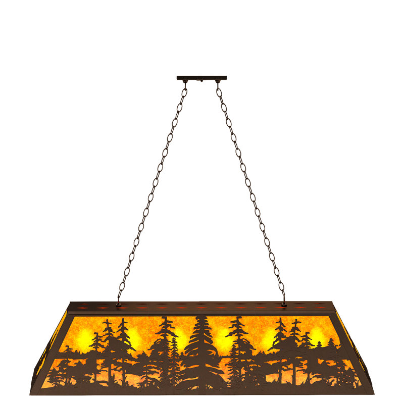 Doby 6 - Light Pendant, 44" H x 48" W x 13" D, Bronze