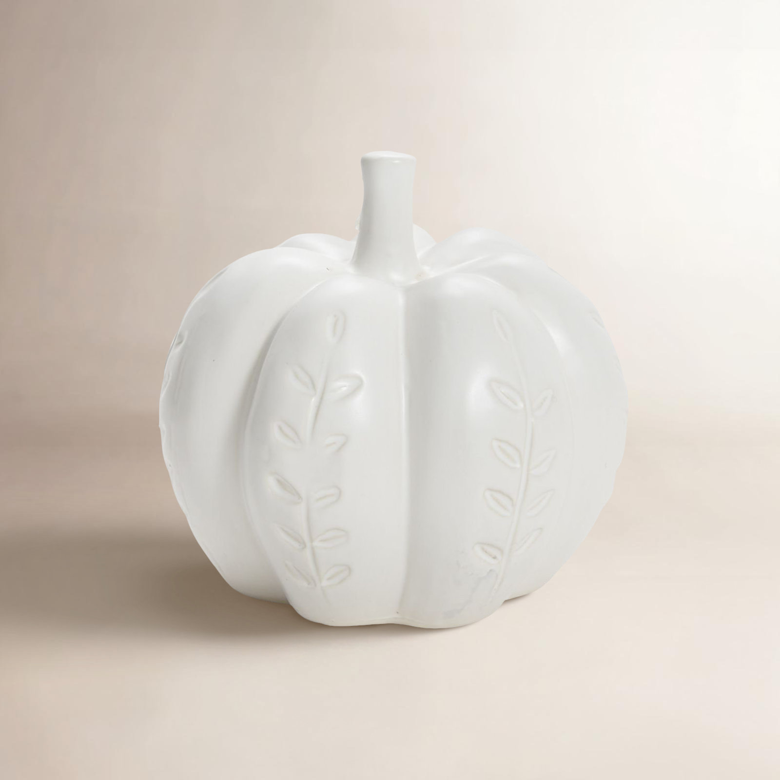 Ceramic Pumpkin Holiday Accent, 3.25" H x 4.25" W x 4.25" D