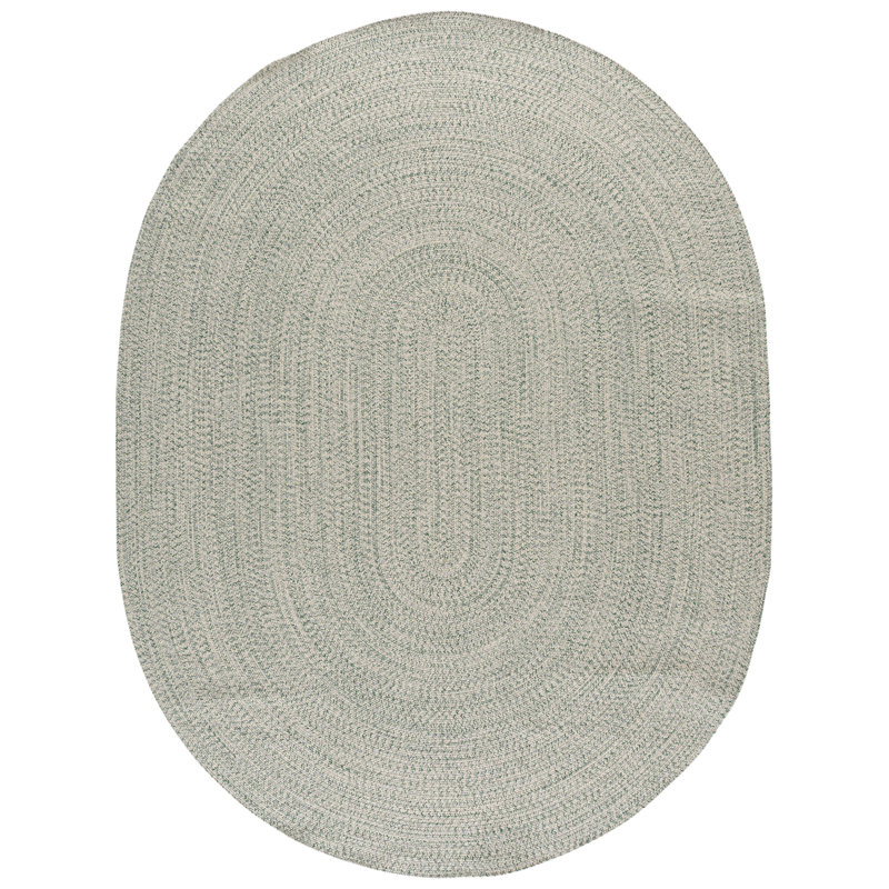 Margaree Braided Hand Woven Performance Machine Washable Abstract Rug, Oval 8' x 10'