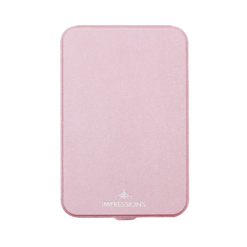 Miroir de maquillage à tablette tactile à trois tons avec interrupteur à capteur tactile, Or rose