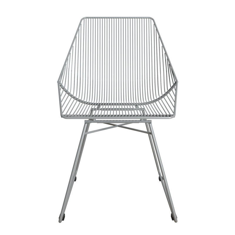 Pratcher 46cm H Full Back Stacking Side Chair, Grey