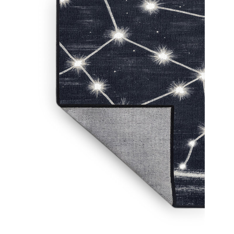 Tapis gris lavable à la machine, Rectangle de 5 pi x 8 pi