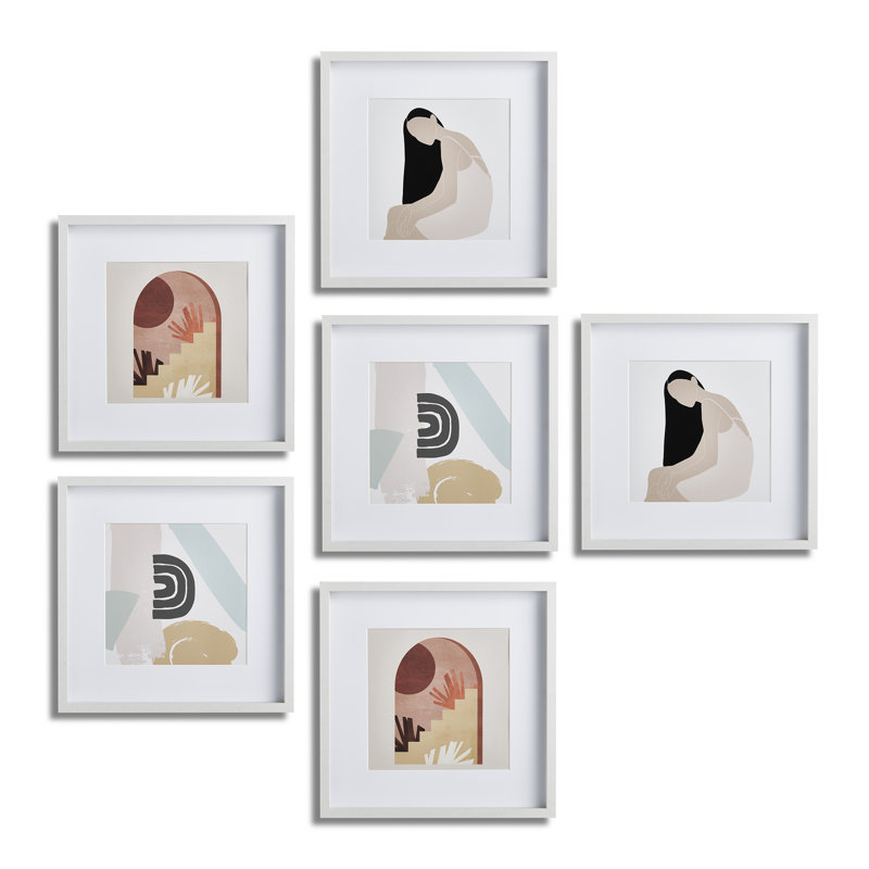 Shulman Picture Frame with Mat, White
