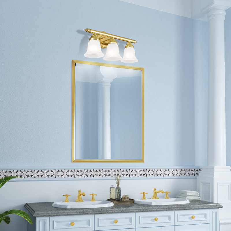 Hardin 3 - Light Dimmable Vanity Light, Polished Brass