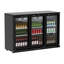 11.4 Cu.Ft Back Bar Cooler 53.2" W Beverage Refrigerator, 3 Low-E Glass Doors, Counter Height Bar Fridge, Commercial Display Refrigerator Anti-Fog, LED Light for Beer, Wine, Soft Drinks