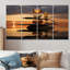 Cairn of Golden Spheres - Spiritual Stone, art mural 4 pièces-838120817