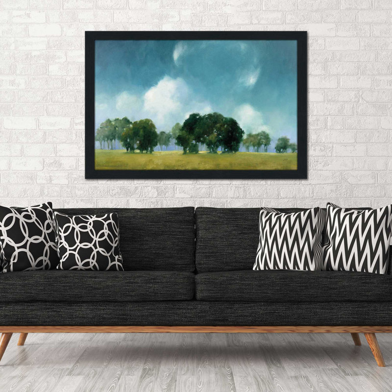 Cloud Dance - Peinture, Cadre espresso, H 21,5 po x l 27,5 po x P 0,75 po