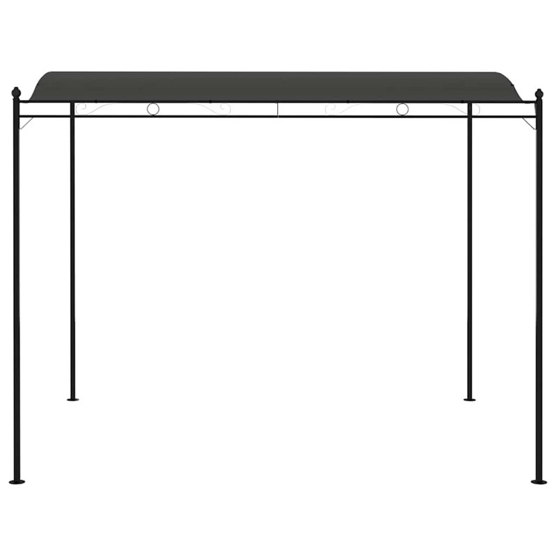 118,1 pi L 94,5 pi. D Pavillon de jardin en acier, Anthracite
