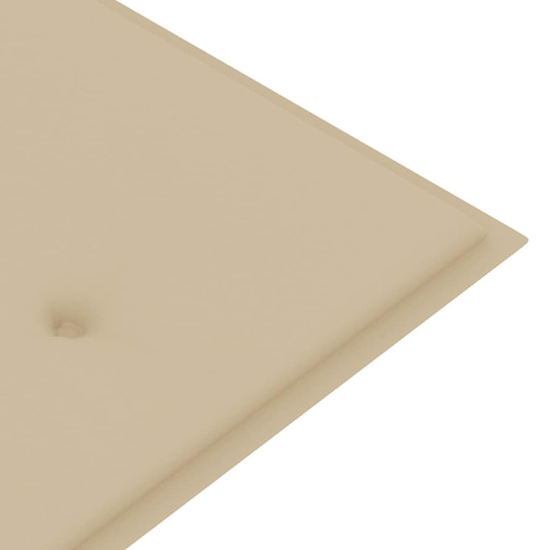 Teak Garden Bench, Beige