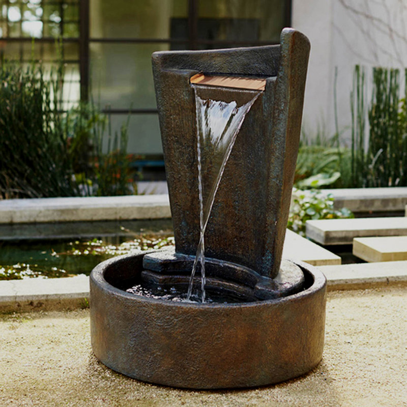 Eclipse Sculptural Fountain, Amber