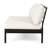 Left Side 2 Seater , Wood, Iron Construction, Cream Water- Kit - With Wood Slats And Frame. Cushions In Cream. 100% Fabric. Stylish For Outdoor Indoor Use