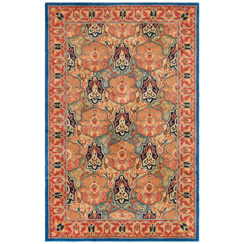 Colyt Hand Tufted Indian Wool Oriental Rug, Rectangle 3' x 5'