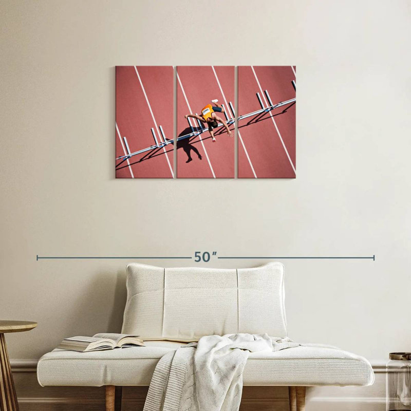 Sireci Jumping On Hurdle, 20" H x 33" W