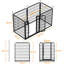 Panel Metal Exercise Pen With Door-124571610