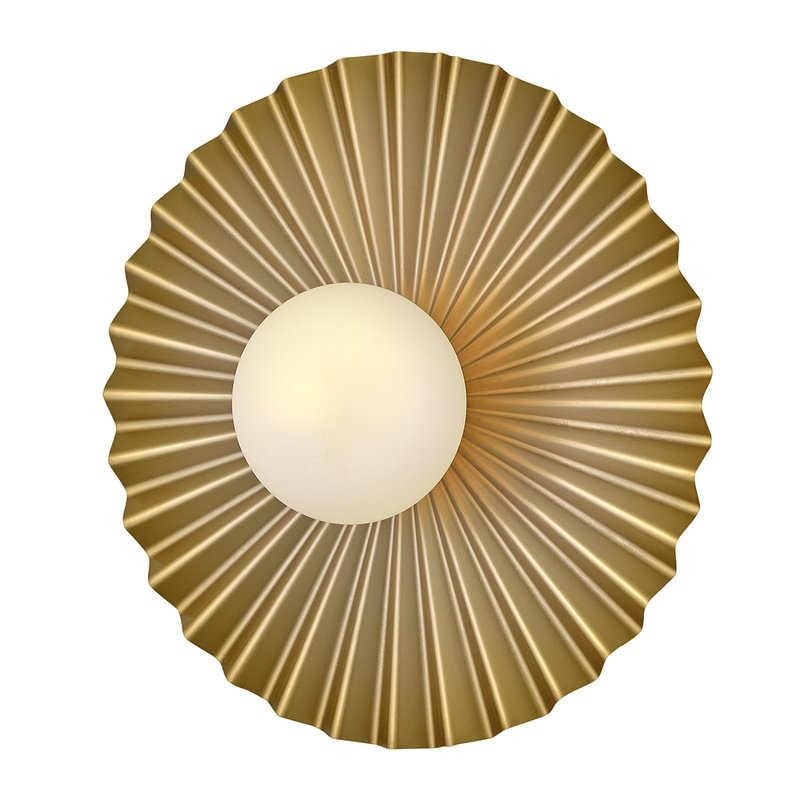 Stevie Medium Flush Mount, Gold, 5.5" H x 13.75" W x 13..75" D