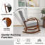 Chaise berçante avec repose-pieds George Oliver