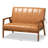 Charda Faux Leather 45.1'' Reception Loveseat