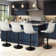 Adjustable Swivel Barstools with Backs