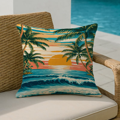Indoor and Outdoor Throw Pillow