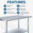 Commercial Stainless Steel Prep & Work Table, 24 in. W x 24 in. D-84423684