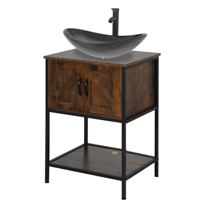 Meuble-lavabo autoportant avec lavabo