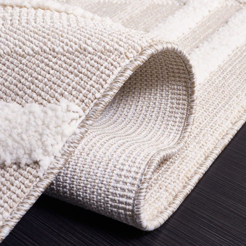 Tapis à motif géométrique Trends Trends, Rond 6 pi 7 po