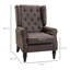Wingback Accent Chair, Retro Upholstered Button Tufted Occasional Chair For Living Room And Bedroom,-636114338